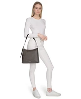 Calvin Klein Mandy Signature Top Zipper Shoulder Bag