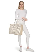Calvin Klein Modern Essentials Pieced Canvas Tote