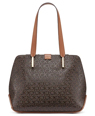 Calvin Klein Audrey Textured Emboss Tote