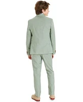 B By Brooks Brothers Big Boys Linen Blend Classic Fit Suit Jacket Stretch Suit Pants