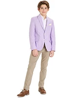 B By Brooks Brothers Big Boys Chambray Classic-Fit Sports Coat