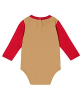 Outerstuff Baby Boys and Girls Scarlet San Francisco 49ers Double Up Long Sleeve Bodysuit Pants Set