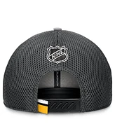 Fanatics Men's Gray Pittsburgh Penguins Authentic Pro Home Ice Trucker Adjustable Hat