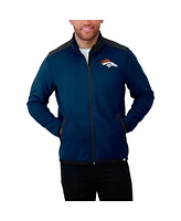 Darius Rucker Collection by Fanatics Men's Navy Denver Broncos Color Block Polar Fleece Full-Zip Jacket