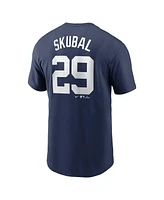 Nike Men's Tarik Skubal Navy Detroit Tigers Fuse Name Number T-Shirt