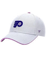 Fanatics Men's White Philadelphia Flyers Authentic Pro Hockey Fights Cancer Adjustable Hat