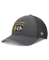 Fanatics Men's Gray Nashville Predators Authentic Pro Home Ice Trucker Adjustable Hat