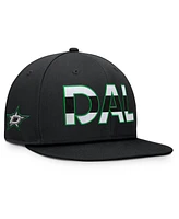 Fanatics Men's Black Dallas Stars Authentic Pro Rink Snapback Hat