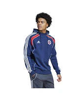 Adidas Men's Navy New England Revolution 2025 Travel Pullover Hoodie