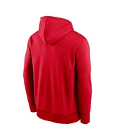 Nike Men's Red Buffalo Bills Performance Fleece Pullover Hoodie