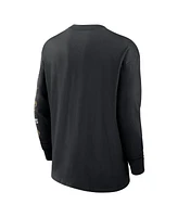 Nike Men's Black New Orleans Saints Rewind Heavy Max 90 Pocket Long Sleeve T-Shirt