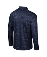 Colosseum Men's Navy Cal Bears Carson Raglan Quarter-Zip Jacket