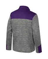 Colosseum Men's Gray/Purple Lsu Tigers Guard Full-Zip Jacket