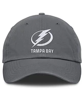 Fanatics Men's Charcoal Tampa Bay Lightning Washed Adjustable Hat