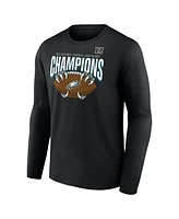 Fanatics Men's Black Philadelphia Eagles 2024 Nfc Champions Hometown Not Done Long Sleeve T-Shirt