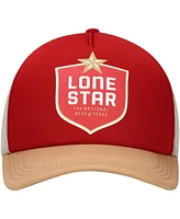 Lids Men's Red/Tan Lone Star Beer Foam Trucker Adjustable Hat