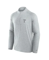 Fanatics Men's Gray Tennessee Volunteers Mock Neck Half-Zip Pullover Jacket