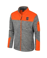 Colosseum Men's Gray/Orange Syracuse Orange Guard Full-Zip Jacket