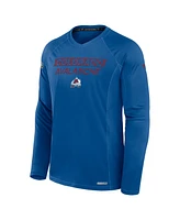 Fanatics Men's Blue Colorado Avalanche Authentic Pro Rink Tech Long Sleeve T-Shirt