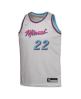 Nike Big Boys and Girls Jimmy Butler White Miami Heat 2024/25 Swingman Player Jersey - City Edition