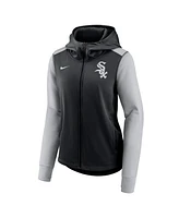 Nike Women's Black/Gray Chicago White Sox Authentic Collection Baseball Performance Full-Zip Hoodie