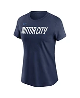 Nike Women's Navy Detroit Tigers 2024 City Connect Wordmark T-Shirt