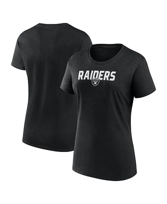 Logo Athletic Women's Black Las Vegas Raiders Lean T-Shirt