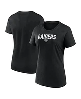 Logo Athletic Women's Black Las Vegas Raiders Lean T-Shirt