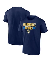 Fanatics Men's Navy Milwaukee Brewers Close Victory T-Shirt