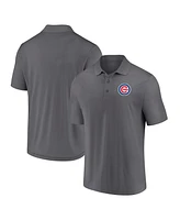 Fanatics Men's Gray Chicago Cubs Component Polo