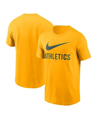 Nike Men's Gold Athletics Swoosh T-Shirt