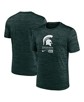 Nike Men's Green Michigan State Spartans Campus Center Block Velocity Performance T-Shirt