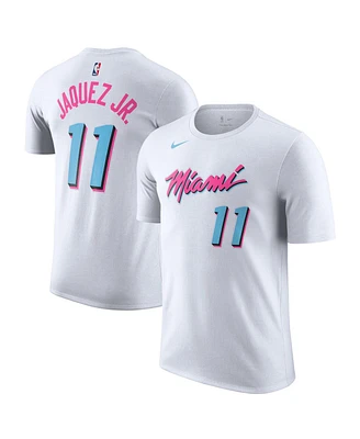 Nike Men's Jaime Jaquez Jr. White Miami Heat 2024/25 City Edition Name Number T-Shirt