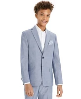 Michael Kors Big Boys Chambray Classic Fit Stretch Suit Jacket Dress Pants