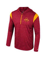 Colosseum Men's Cardinal Iowa State Cyclones Dozer Half-Zip Windshirt