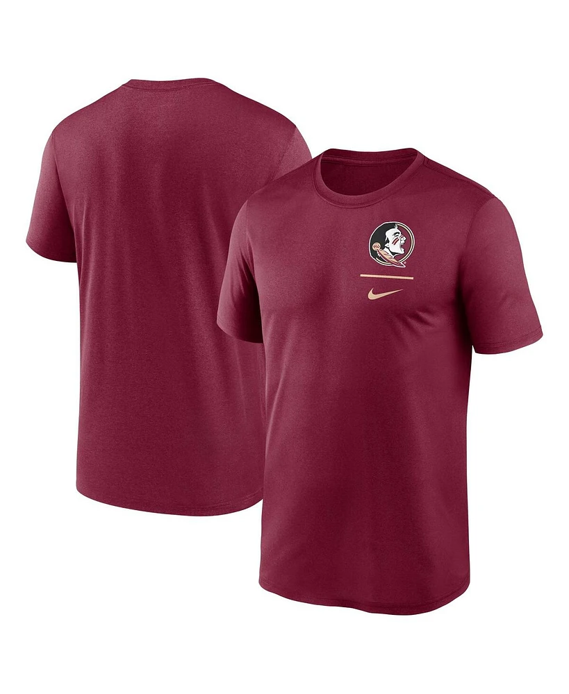 Nike Men's Garnet Florida State Seminoles Primary Logo Legend Performance T-Shirt