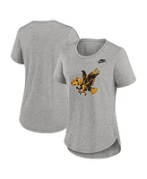 Nike Women's Heather Gray Iowa Hawkeyes Legacy Tri-Blend T-Shirt