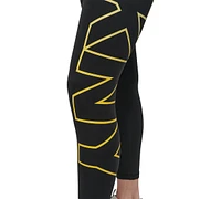 Dkny Sport Women's Exploded-Logo Stretch 7/8 Leggings