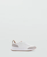 Mango Men's Leather Mixed Sneakers