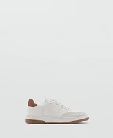 Mango Men's Combined Leather Trainers