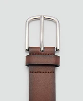 Mango Men's Degraded Leather Belt