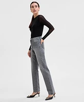 I.n.c. International Concepts Women's Embellished High Rise Jeans, Exclusively at Macy's