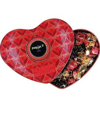 Maxim's De Paris Valentine's Day Large Tin Heart Assorted Nougat Chocolate Bonbons, 6.3 oz