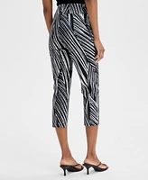 I.n.c. International Concepts Women's Printed Mid-Rise Capri Pants, Exclusively for Macy's