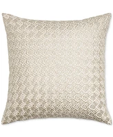 Hotel Collection Textured Embroidery Decorative Pillow, 20" x 20", Exclusively at Macy's