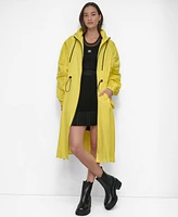 Dkny Women's Coated Satin Anorak Jacket