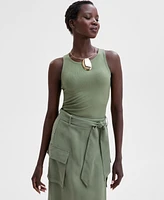 I.n.c. International Concepts Women's Ribbed Knit Tank Top, Exclusively at Macy's