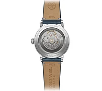 Raymond Weil Men's Swiss Automatic Millesime Small Seconds Denim Blue Leather Strap Watch 40mm
