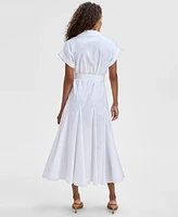 I.n.c. International Concepts Women's Cotton Maxi Shirtdress, Exclusively at Macy's