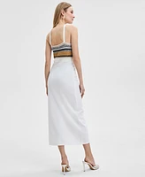 I.n.c. International Concepts Women's Crocheted Halter Sweater Dress, Exclusively at Macy's